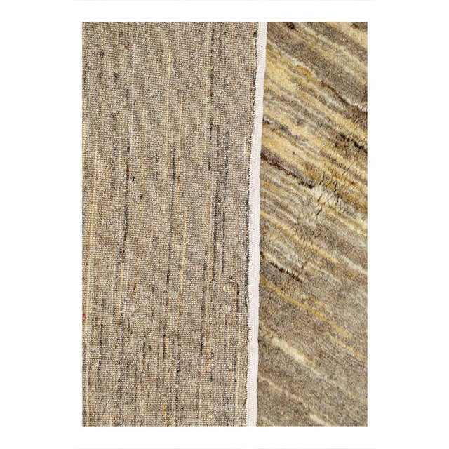 Traditional Pasargad DC Fine Hand Knotted Gabbeh Silk & Wool Rug For Sale - Image 3 of 3