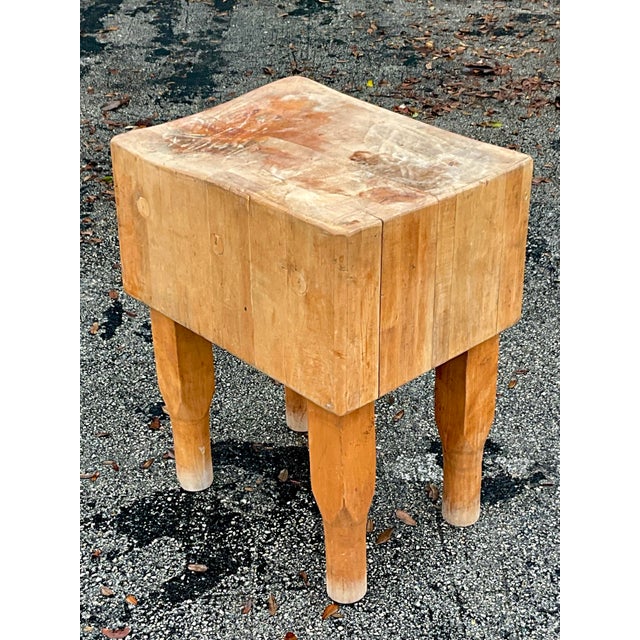 Vintage Boho Butcher Block For Sale - Image 10 of 11