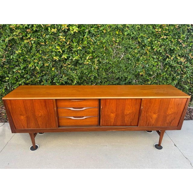 Mid-Century Modern Teak Sideboard Credenza For Sale - Image 14 of 15