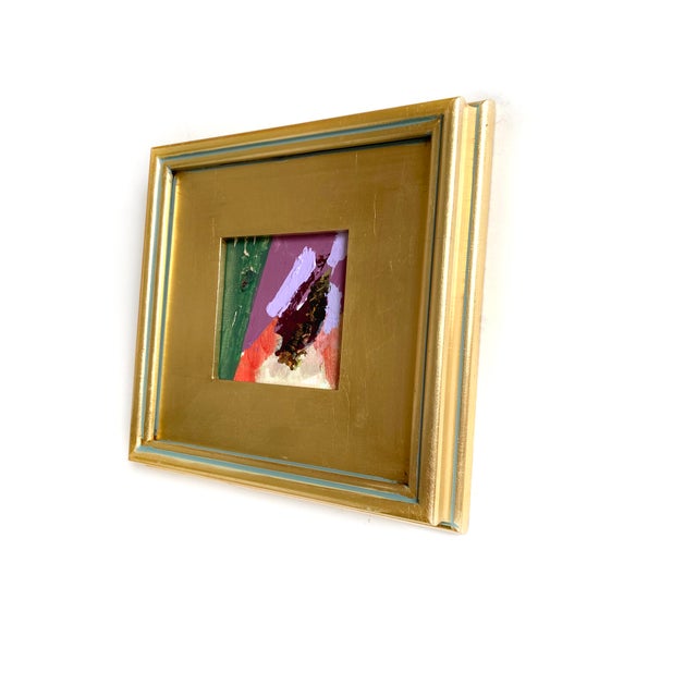 Abstract Expressionism "Thorny Thicket" Set of Four Framed Mini Paintings by Jessalin Beutler For Sale - Image 3 of 8