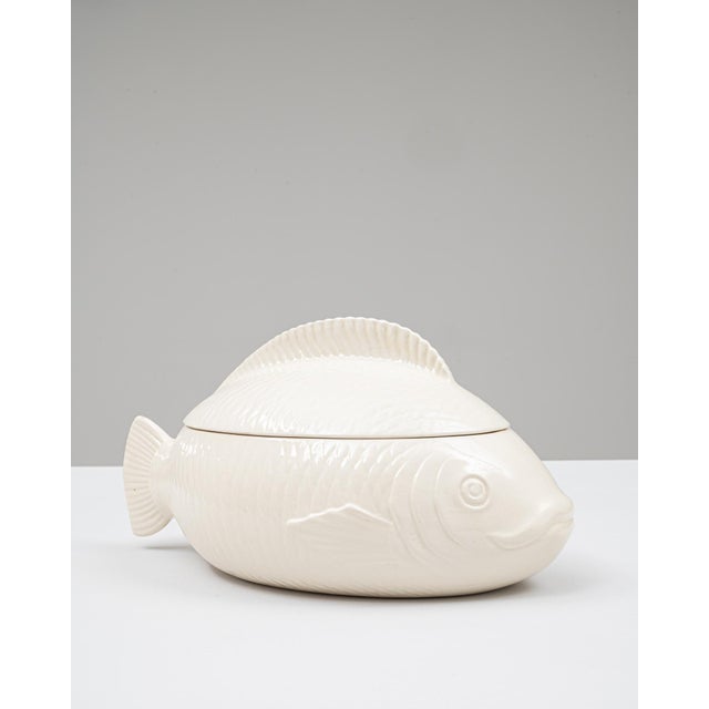 French 20th Century French Special Edition Porcelain Tureen With Lid For Sale - Image 3 of 18