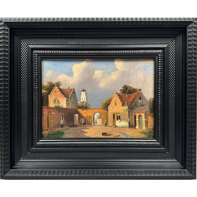 Landscape Composition, 1800s, Oil Painting on Canvas, Framed For Sale - Image 8 of 8