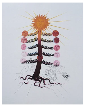 After Salvador Dali, Face Tree, 1979, Lithograph