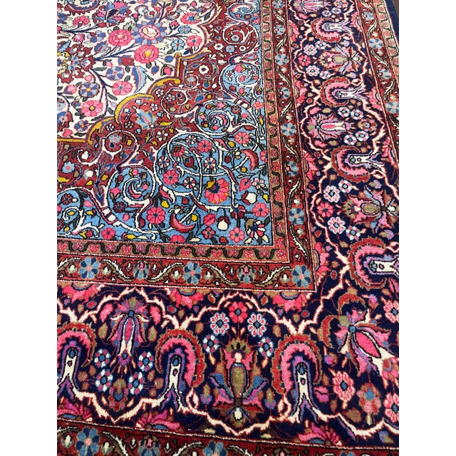 Antique Persian Dabir Kashan Carpet, 8'7" × 11'8" For Sale - Image 10 of 10