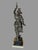Early 20th Century Antique Victorian Figural Cast Metal 29" Figural Warrior Maiden Statue Sculpture For Sale - Image 5 of 10