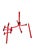 Vintage Memphis Style Red Metal Coat Rack | Postmodern Freestanding Hall Tree For Sale - Image 15 of 16