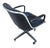 MCM to Modern Executive Armchair by Charles Pollock for Knoll Black Leather & 4 Prong Swivel Base For Sale In Los Angeles - Image 6 of 18