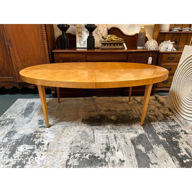 1990's Baker Furniture Michael Vanderbyl "Archetype" Oval Extension Dining Table Chairish