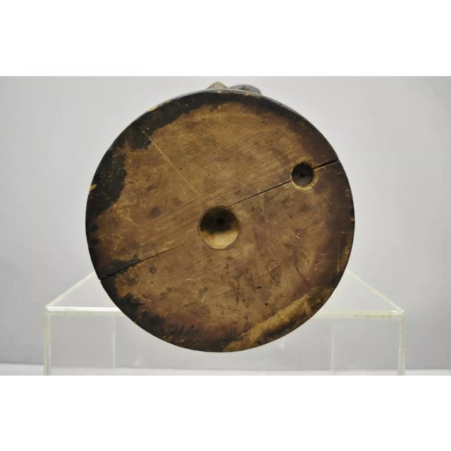 Antique French Spelter Metal Sailor Watchman on Ship Wooden Base, Made in France For Sale - Image 11 of 12