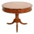 Hekman Georgian Banded Cherry Wood Pedestal Drum Side Table or Tea Table, Circa 1980s For Sale