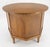 Heritage-Henredon Round Top Hexagon Two Door Cabinet Base Brass Ring Pulls Walnut Side End Table For Sale - Image 4 of 12