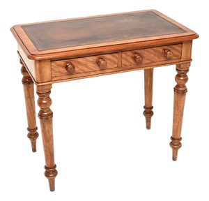 Antique Victorian Satin Wood Writing Table, 1850