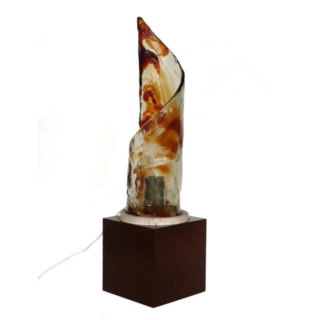 Glass Table Lamp from Mazzega, 1970s For Sale - Image 6 of 6