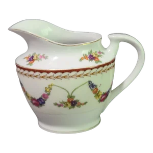 Vintage Noritake Hand Painted Elegant Floral Swags Creamer