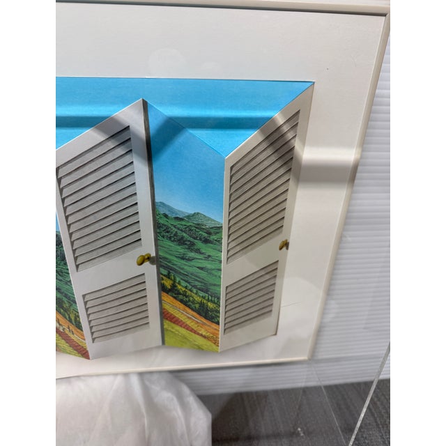 Circa 2003 Patrick Hughes "Shutters" Original Art Work, Signed For Sale In San Francisco - Image 6 of 12