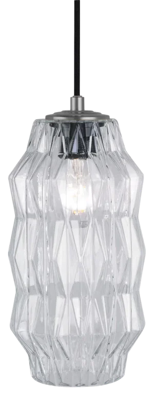 Mimo in Faceted in Clear With Gun Metal