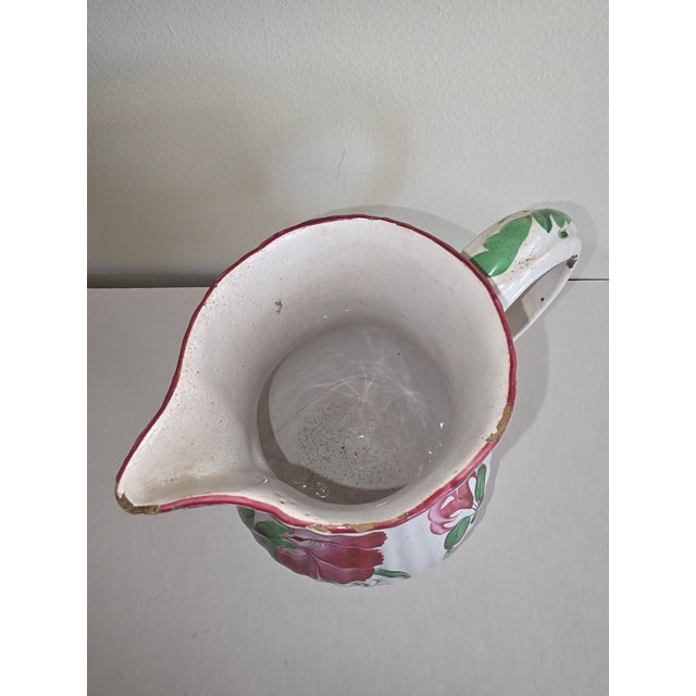 Rustic European Luneville Strasbourg Pitcher For Sale - Image 3 of 11