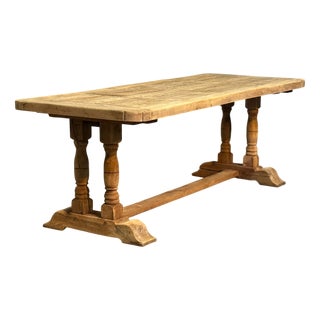 French Farmhouse Dining Table in Oak, 1920 For Sale