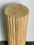 Late 20th Century Vintage Ribbed Wood and Rattan Medium Pedestal For Sale - Image 5 of 15