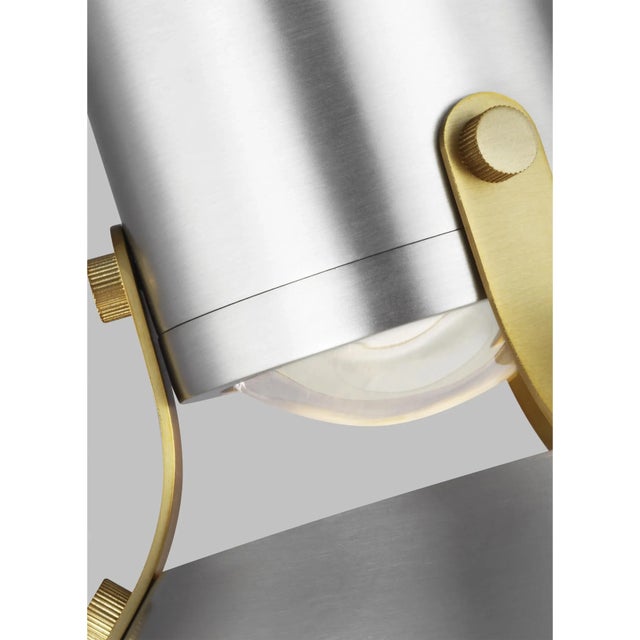 Metal Sean Lavin by Visual Comfort Studio Brynne Small LED Pendant, Satin Nickel For Sale - Image 7 of 10