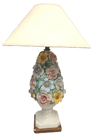Vintage Manises Lamp, 1930s