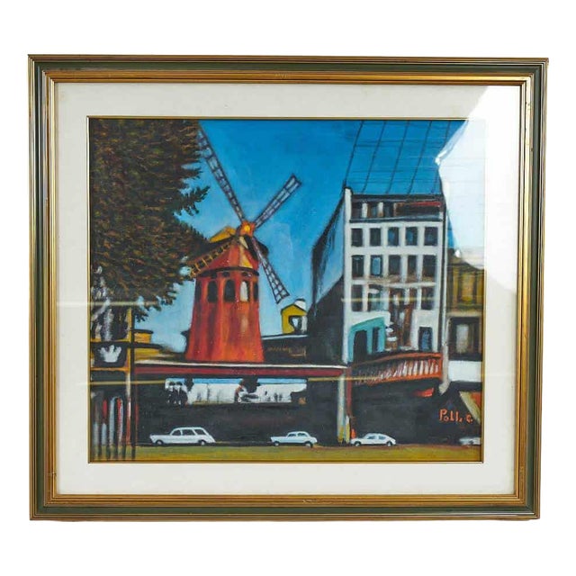 G. Poli, Landscape, Oil on Panel For Sale