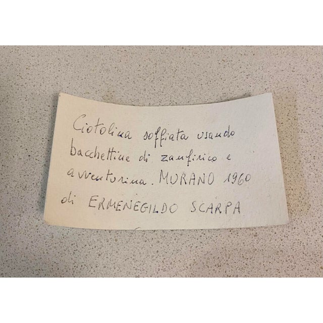 Glass 1950s Mid-Century Hand Blown Italian Murano Bowl For Sale - Image 7 of 8