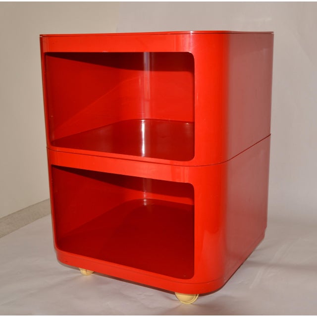 Kartell 1970 Anna Castelli for Kartell Modular Chest of Drawers Casters Space Age Italy For Sale - Image 4 of 18