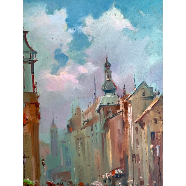 Oil Painting Dynamics of Urban Life Yuriy Suprunchuk For Sale - Image 9 of 12