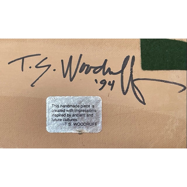 Large Signed Pottery Bowl With Frogs For Sale - Image 9 of 12