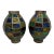 Vintage C. 1970s Hanging Glass Lamp Shades - Pair For Sale