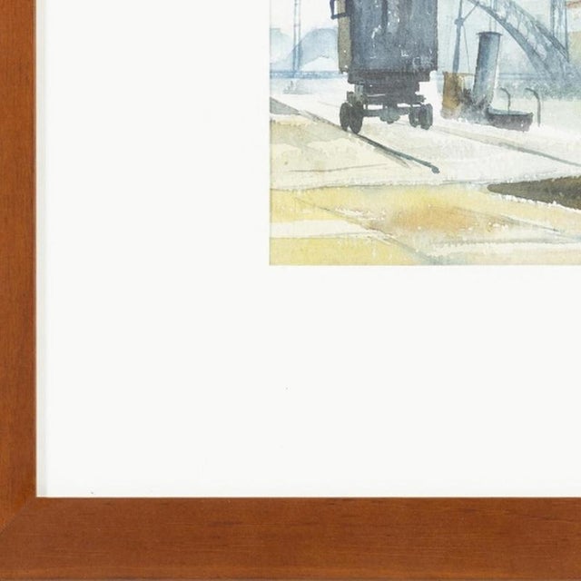 Arnaldo Figueiredo, Cais da Ribeira-Porto, Watercolor For Sale - Image 3 of 6