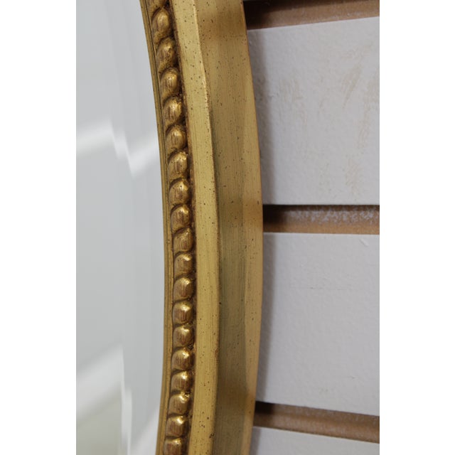 Gold Carvers Guild Oval Giltwood Wall Mirror For Sale - Image 8 of 13