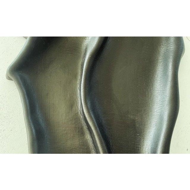 Large Handmade Leather Wall Clock, 1980s For Sale - Image 9 of 13