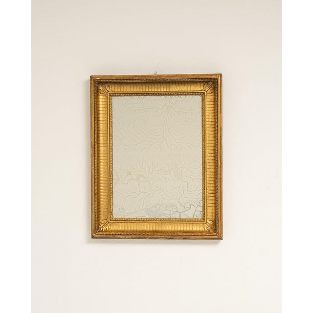 19th Century France Gold Wood Mirror For Sale - Image 4 of 8