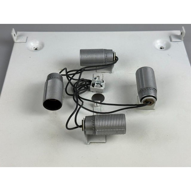 1970s Ceiling Lamp in Ice Glass from Kaiser Leuchten, Germany, 1970s For Sale - Image 5 of 18