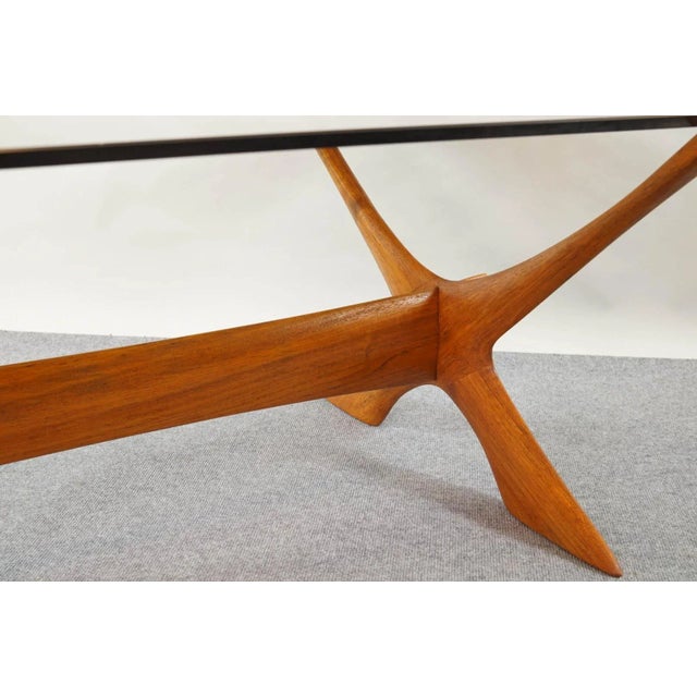 Wood Vintage Condor Coffee Table by Fredrik Schriever-Abeln for Örebro Glas For Sale - Image 7 of 12