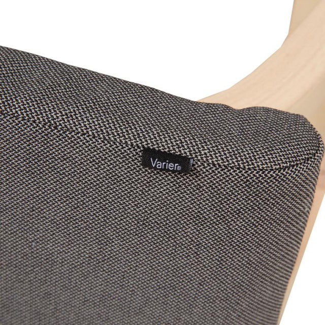 Variable Kneeling Chair in Ash and Grey Fabric by Peter Opsvik for Varier For Sale - Image 6 of 11