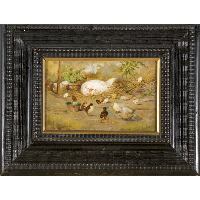 Temistocle Lamesi, 1890s, Walnut, Framed For Sale - Image 5 of 5