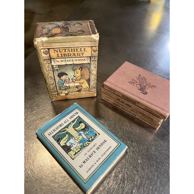 Paper Collection of Vintage Children's Miniature Books- Set of 6 For Sale - Image 7 of 8