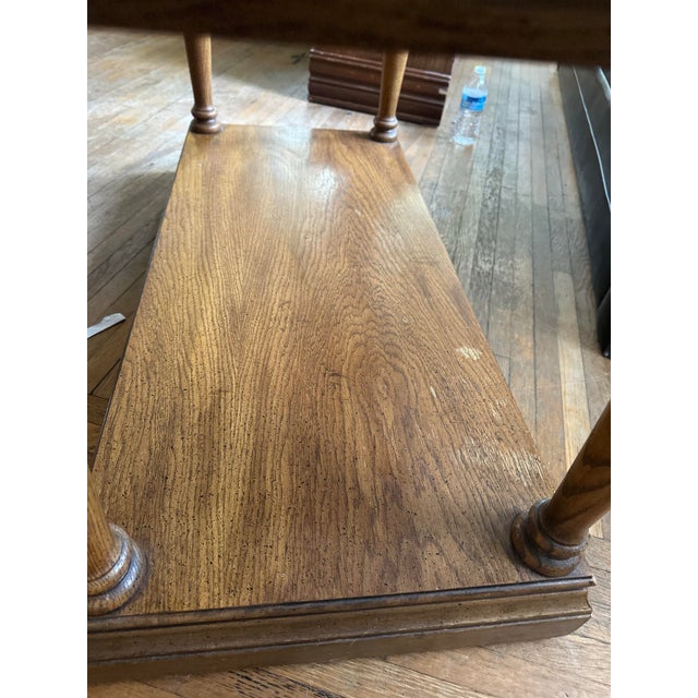 Wood Vintage Stanley Furniture Drop-Leaf Console Table / Server – Traditional Style For Sale - Image 7 of 12