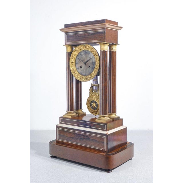 Pendulum Clock with Glass Bell, 19th Century For Sale - Image 9 of 18