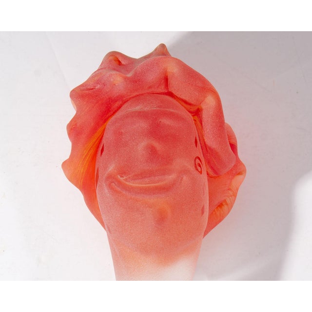 1995 Art Glass Head Scepter Sculpture by Stephen Fellerman For Sale - Image 4 of 6