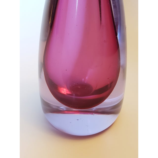 Archimede Seguso Murano Glass Neodymium Ruby Sommerso Perfume Bottle For Sale - Image 12 of 12