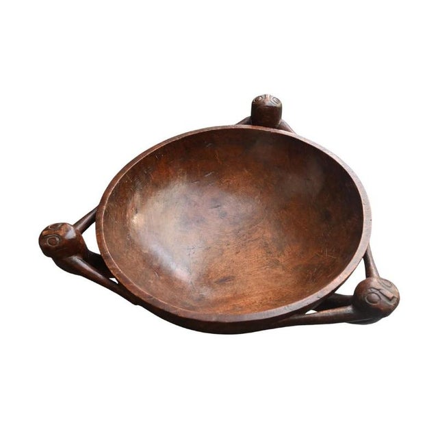 Large Ceremonial Wooden Bowl For Sale - Image 9 of 9