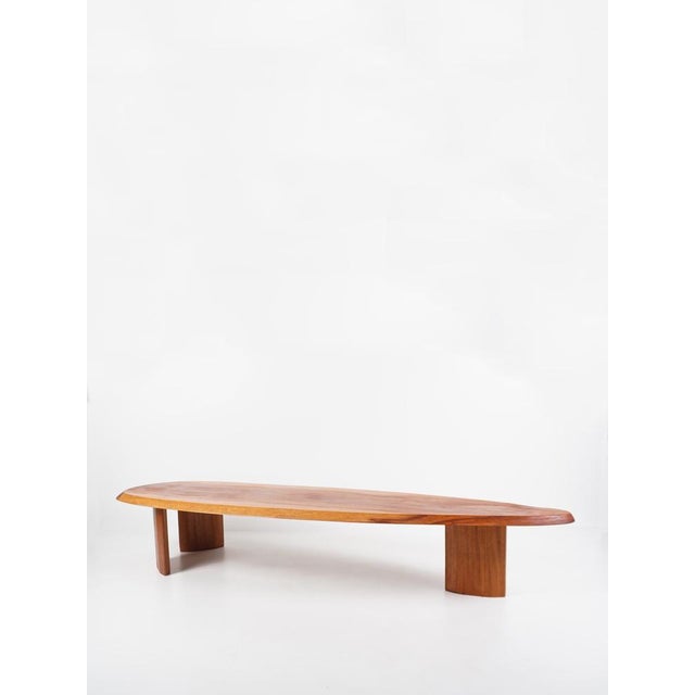 Mid-Century Modern French Wooden Coffee Table, 1960s For Sale - Image 3 of 9