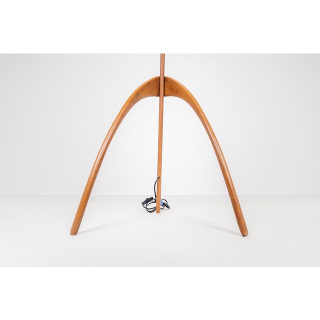 Praying Mantis Floor Lamp from Rispal, France, 1950s For Sale - Image 11 of 17