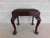 Chippendale Feldenkreis Chippendale Style Mahogany Frame Needle Point Bench For Sale - Image 3 of 12