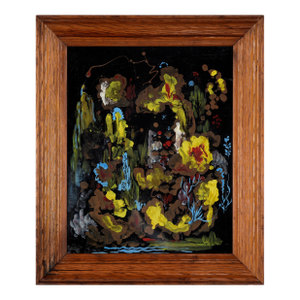 Coral Bouquet - Abstracted Underwater Scene in Acrylic on Masonite