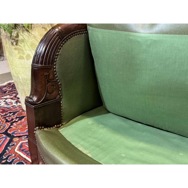 Empire-Style Mahogany Chair in Carved Mahogany, 1800s For Sale - Image 11 of 18
